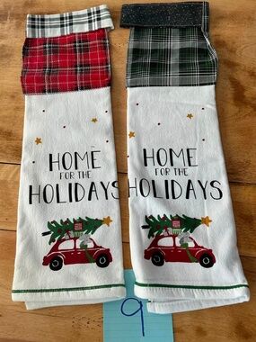 Handmade Christmas Hanging Kitchen Towel Set